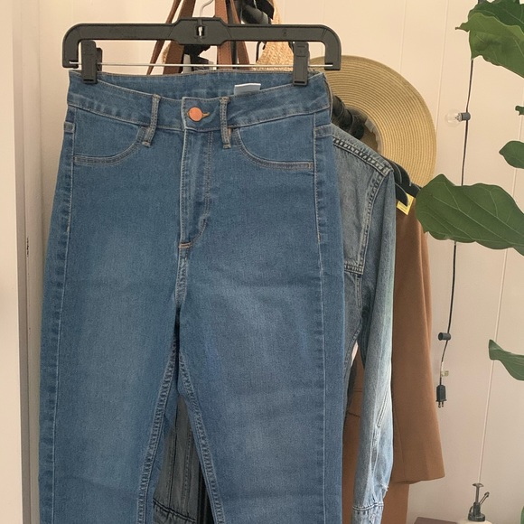 H&M Denim - High waist skinny ankle jeans
